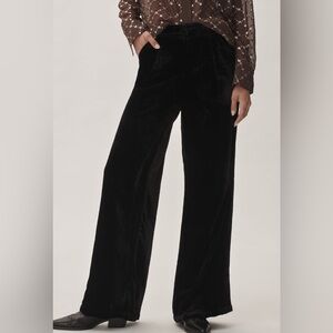 ✨ Anthropologie Wide-Leg Velvet Pants Sz XL